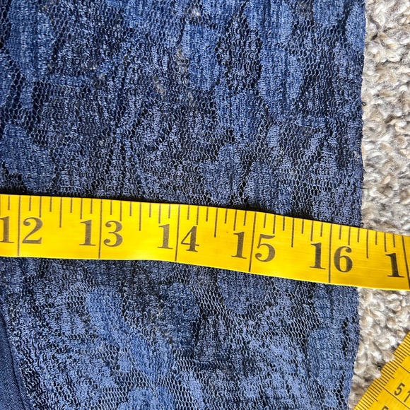 Sheer and Lace A-line Princess Dress in Navy Blue size S-M - Picture 10 of 10